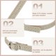 thumbnail image 3 of Uxcell 2 Pares de Correa de Reemplazo para Tobillo para Tacones Bandas de Zapatos de Cuero, Oro Claro Escarchado, 3 of 7
