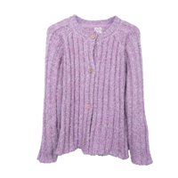 Pillin - Chaleco Niña Con Botones Y Cuello Redondo Lila