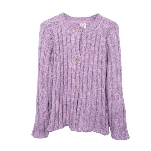 Pillin - Chaleco Niña Con Botones Y Cuello Redondo Lila