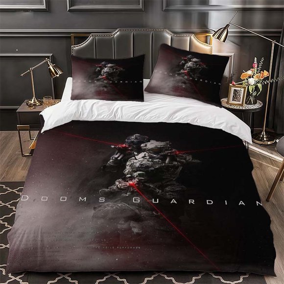 Doom Guardian Themed Bedding Set | Includes 1 Duvet Cover and 2 Pillowcases Soft and Comfortable