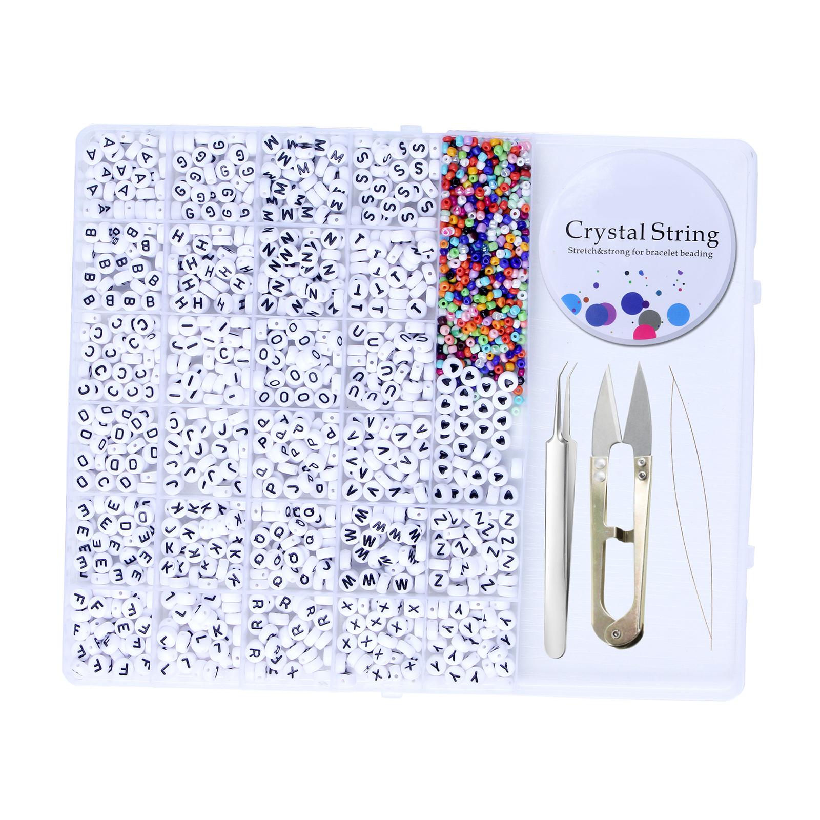 Bothyi - Kit Creativo Para Hacer Joyas, Cuentas Con Letras Del Alfabeto Para Mujer, Colgantes, Regalo