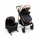 thumbnail image 1 of Coche Cuna Travel System Aureo Isofix Gold Beige Bebesit, 1 of 3
