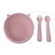 thumbnail image 5 of 3pcs Cat Design Baby Bowls With Suction + Spoon & Fork - BPA Free, Unbreakable Self-Feeding Utensils For Babies Learning To Eat - TYRY.HU, 5 of 5