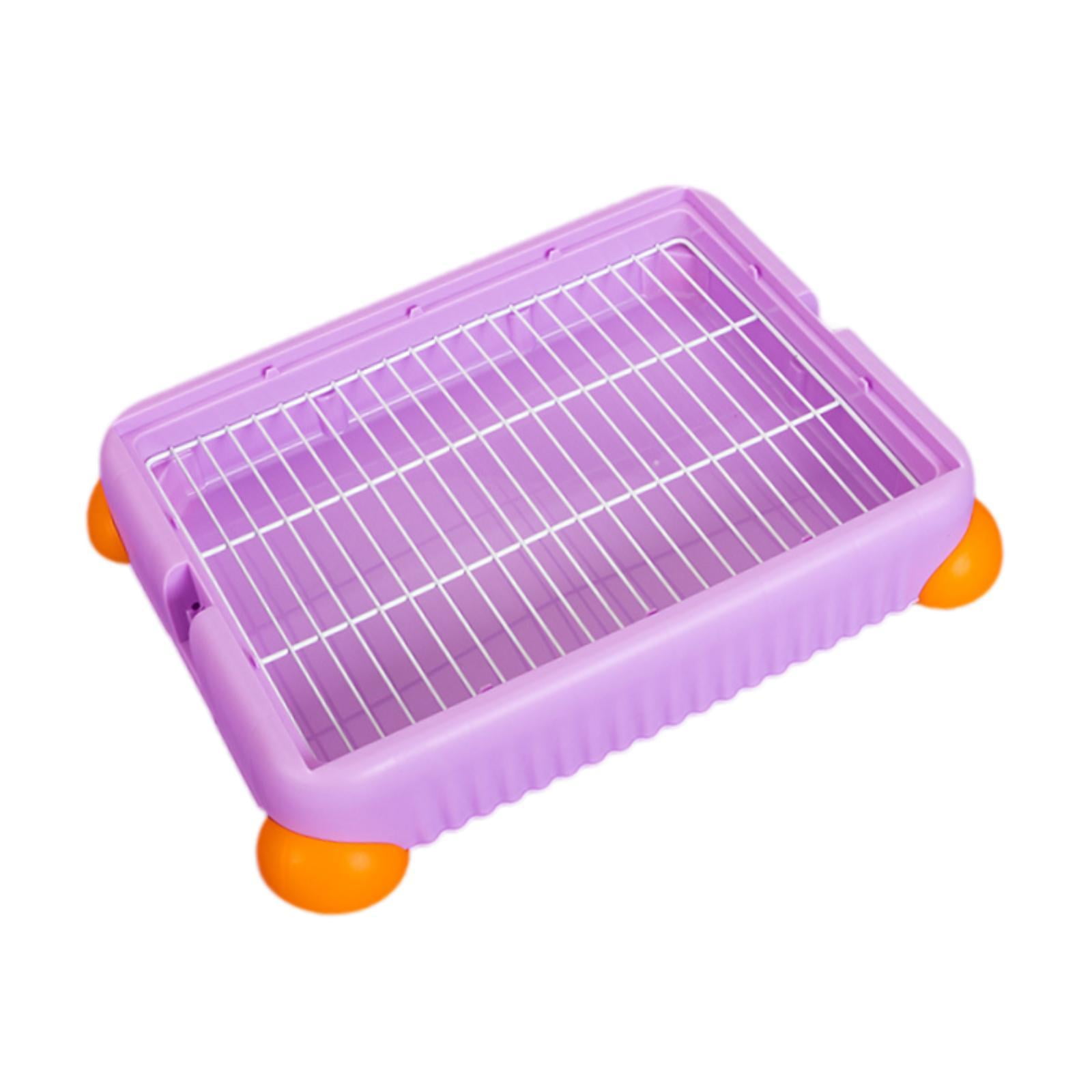 Bandeja De Arena Para Conejos, Extraíble, Para Chinchillas, Animales Pequeños, Conejo Morado S