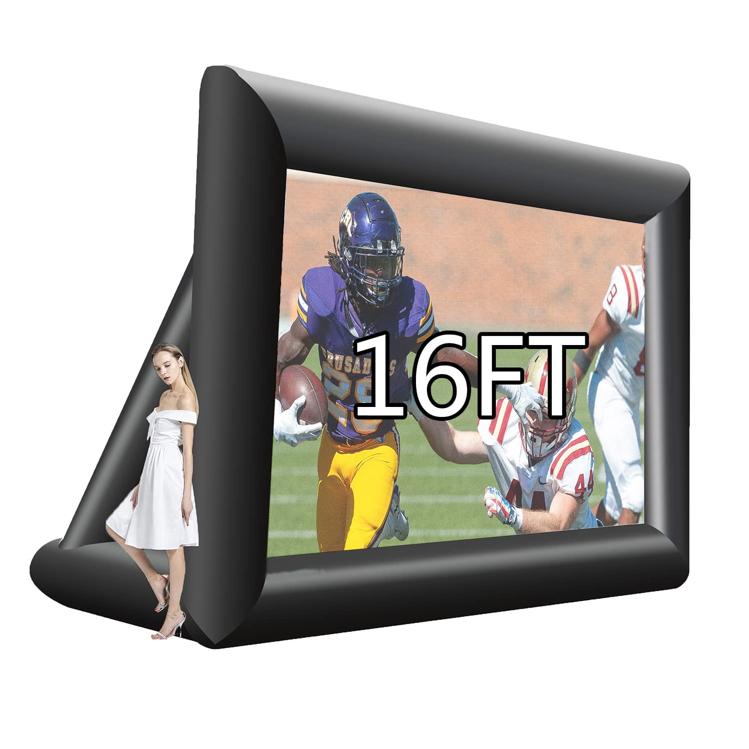 Pantalla De Proyector Inflable Xmaybang De 16 Pies Con Ventilador Y Bolsa