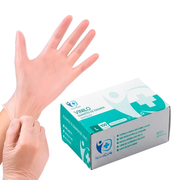 Guantes de vinilo tallas S, M, L, XL NovaCure - Talla L