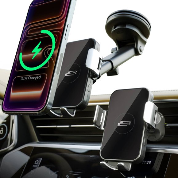 Soporte de Carga Inalámbrico Bracketron PwrUp Qi Auto