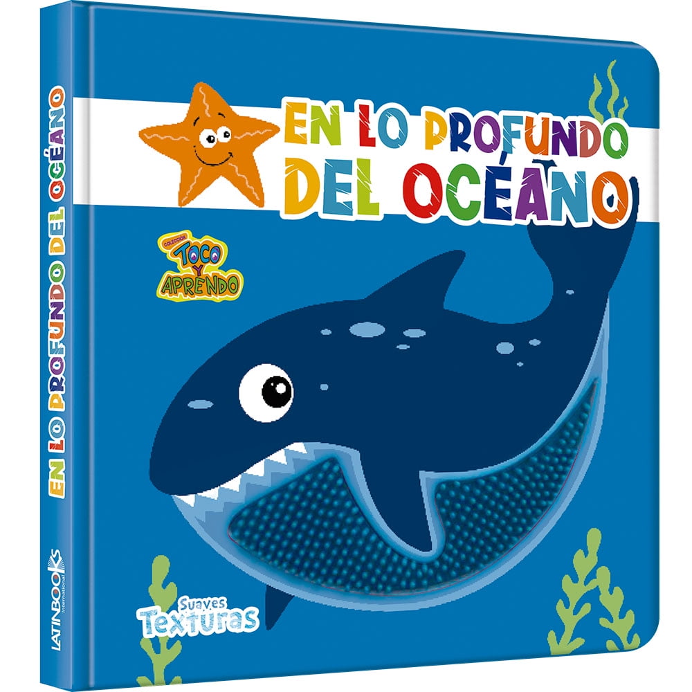 Zig-zag - Libro T Y A Suaves Texturas - En Lo Profundo Del Océano / 0 Páginas De Cartón Troqueladas Con Texturas De Silicona, De 17 X17 Cm. Tapa Cartoné Troquelada Con Texturas De Silicona,