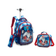 thumbnail image 2 of 18 Inch School Wheeled Backpack for Boys Girls Travel Rolling Backpack 18 inch School Trolley Bag Set Lunch Bag and Pencil Case, 2 of 3