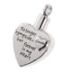 thumbnail image 1 of Colgante de urna de corazón de acero inoxidable para cremación bisutería collar abuela, 1 of 5
