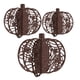 thumbnail image 1 of 3x Calabazas Decorativas Calabazas Decorativas Para Otoño Acción De Gracias Mesa Marrón, 1 of 5