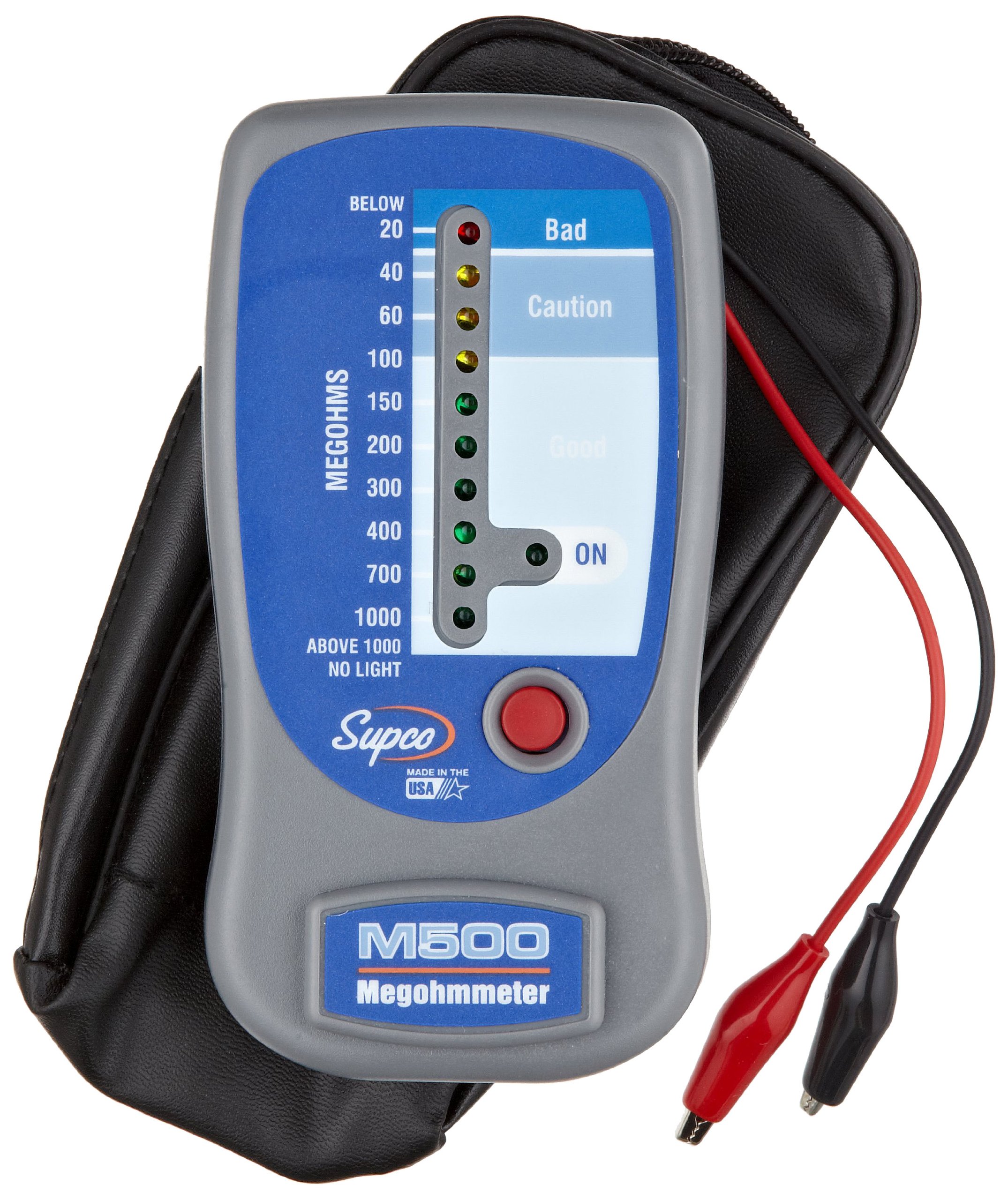Medidor De Aislamiento Supco M500 Megohmímetro Electrónico 0-1000Mω