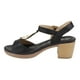 thumbnail image 4 of Sandalia New Walk Tira en T Negra, 4 of 6