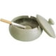 thumbnail image 2 of Cenicero De Cerámica Hecho A Mano Con Tapas, Bandeja De Ceniza Para Fumar De Escritorio Para Decoración De Oficina, Cenicero A Prueba De Viento, Cenicero Para Cigarrillos Para Uso En Exteriores, 2 of 5