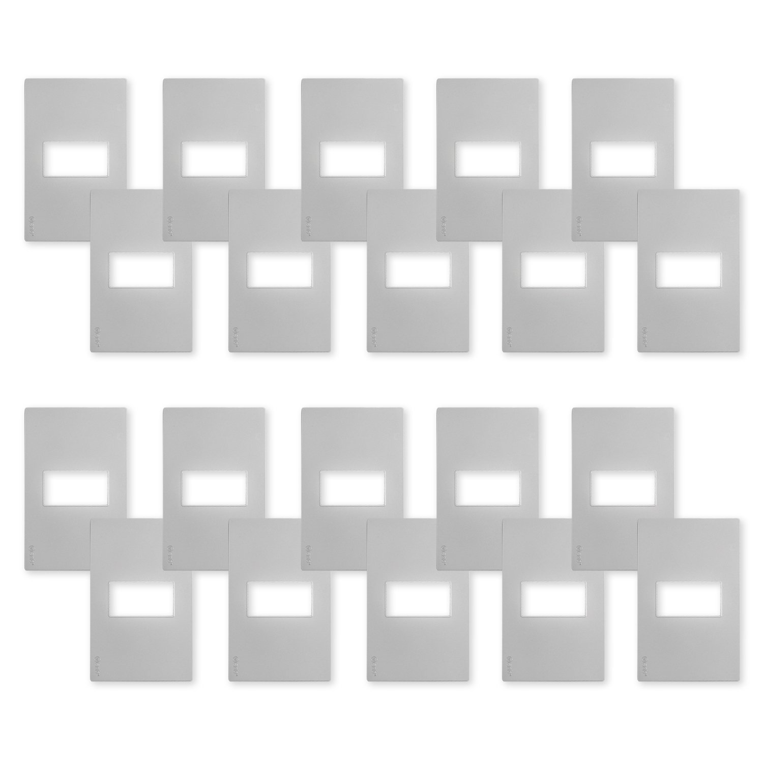 Want - Pack 20 Placas Simple Con Soporte Metálico - Gris