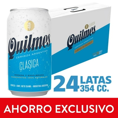 Cerveza Lager 4,9° Pack 24 Lata 354 Ml Quilmes