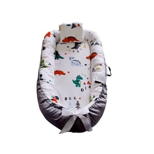 Babyluna - Cama Cojín Nido Colecho Con Almohada De Algodón Reforzada D8