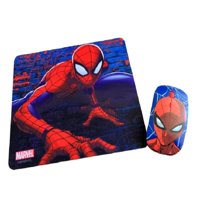 Disney - Kit Mouse Inalambrico Usb 3B Y Mousepad Spider Man