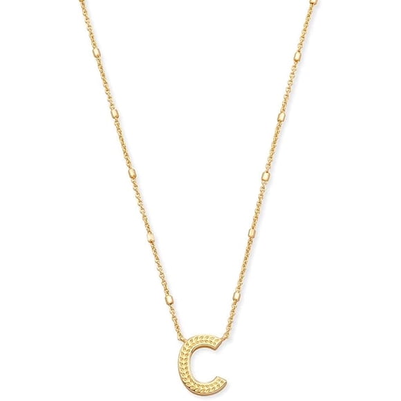Collar Kendra Scott Letra C In Gold