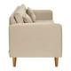 thumbnail image 3 of Sofa New Retro 3c + 2 Pouf Felpa 04 Beige, 3 of 6
