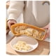 thumbnail image 3 of Slicer de fruta cortador de plátano, fresa Slicer, pepino, velocidad para huevo Hot Dog uva, fresa cortador gadget de cocina (amarillo), 3 of 3