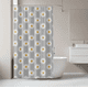 thumbnail image 2 of Cortina De Baño Peva 180x180cm Margaritas Con Ganchos, 2 of 4