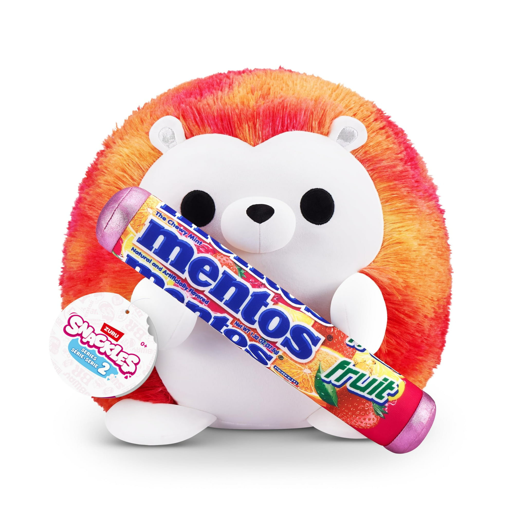 Peluche Snackles Serie 2 Erizo Y Mentos 40 Cm Zuru