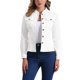 thumbnail image 1 of INSPIRE CHIC Chaquetas de Mezclilla para Mujer Cuello Alto Mangas Largas Chaquetas Cortas de Jean Blanco 2XL, 1 of 6