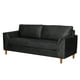 thumbnail image 2 of Sofa Milan 3C Con Resortes Pocket Cuero Kentucky Negro, 2 of 7