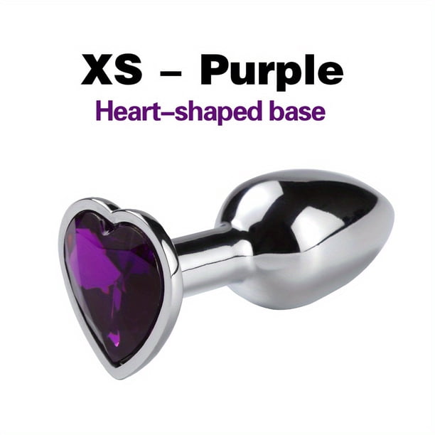1pc Waterproof Stainless Steel Anal Plug with Crystal Design - Perfect for Beginners and Couples - Enhance Your BDSM Experience