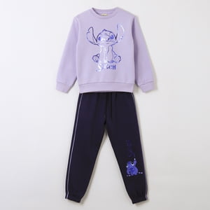 Conjunto Buzo Niña Morado Lilo & Stitch Disney