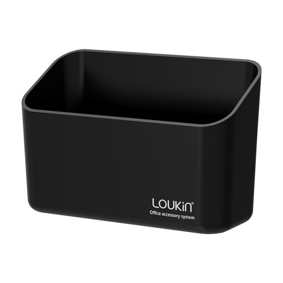 Caddy loukin 13x5x9 cm negro con sujeción magnética y adhesiva