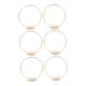 thumbnail image 4 of 6x Central Floral Hoop Piece With Wood Stand Wedding Wedding For Party Festival Dia 20cm, 4 of 5