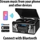 thumbnail image 3 of Tocadiscos Retro Bluetooth Victrola Haley Rojo con Centro Multimedia y Altavoces Integrados, 3 of 3