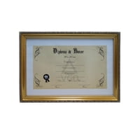 Vgo - Marco 22X33 Plastico Diploma Dorado