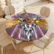 thumbnail image 4 of Mobile Suit Gundam SEED Freedom-theme Fitted Round Tablecloths Elastic Edged Table Covers Waterproof Table Cloth for Kitchen Holiday Party Tables Decor 120cm, 4 of 6