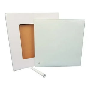 Genérico - Porta Retrato Vidrio Sublimable 20X20 Cm - Pack 4 Unidades