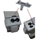 thumbnail image 1 of Pestillo de la tapa del asiento auxiliar del reposabrazos de la consola central, compatible con Ford F150 2010-2018, plástico ABS gris, 1 of 7