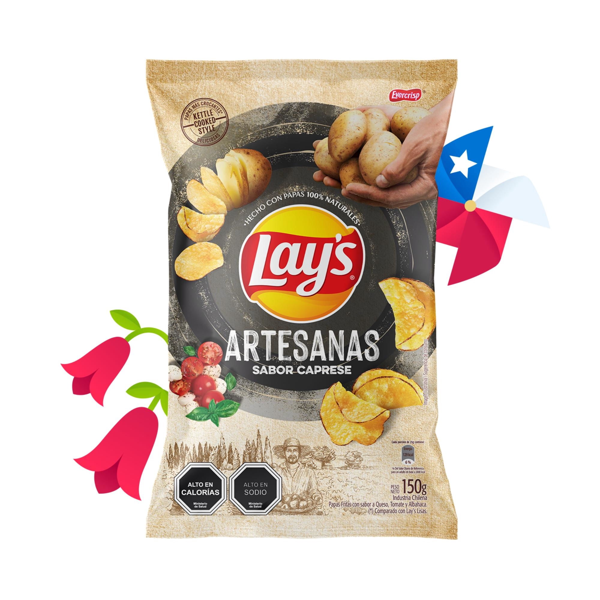 Papas Fritas Artesanas Caprese 150 g Lay's