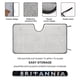 thumbnail image 2 of Britannia Parasol para Parabrisas Delantero Protector Plegable, Visera Solar para Auto Bloquea Rayos UV Mantiene tu Vehículo Fresco 130cm*70cm, 2 of 6