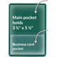 thumbnail image 2 of Portatarjetas de identificación STORE SMART paquete de 20 unidades con fondo verde, 2 of 3