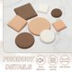 thumbnail image 3 of Uxcell 2 Pulgadas Almohadillas Antideslizantes para Muebles, 4 Piezas Cuadradas de Gomas para Ruedas de Sillas para Suelos de Madera, Marrón, 3 of 6