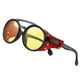 thumbnail image 1 of KEITHION Steampunk Sunglasses: Retro Eyewear for Men & Women with Leather Side Glasses & UV400 Protection, 1 of 5
