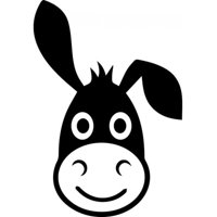 Rienda Libre Graphics - Decomural Cartoon Donkey Childrens Ws-32931