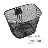 Magideal - Cesta Delantera Para Bicicleta, Cesta Universal Para Mascotas, Cesta De Carga De Metal Resistente Para Bicicletas De Montaña Y Carretera, Bicicleta Pl L Con Tirante Largo