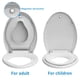 thumbnail image 4 of Asiento de inodoro homfan alargado con asiento para niños y cierre suave, 4 of 6