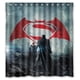 thumbnail image 1 of Cortina de ducha de Batman vs. Superman, juego de cortina de baño con ganchos, tamaño 60 x 72 pulgadas, 1 of 3
