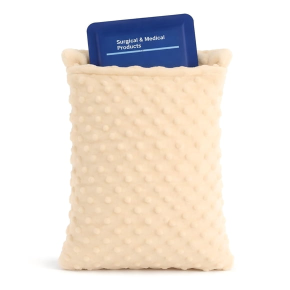 Almohada okmaba Recovery con bolsa caliente/fría, color beige