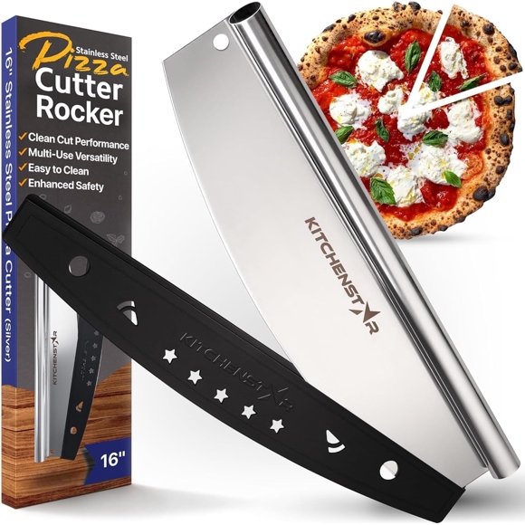 Cuchilla basculante KitchenStar de acero inoxidable, 40 cm