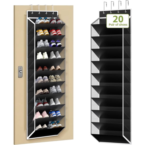 Organizador de Zapatos para Puerta KEEPJOY de 10 Niveles 74 x 17 x 11 pulgadas